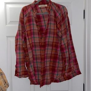 Free people flannel size small but fits like a M/l